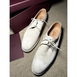 New John Lobb Mens Haldon Sand Suede Shoes Size 9